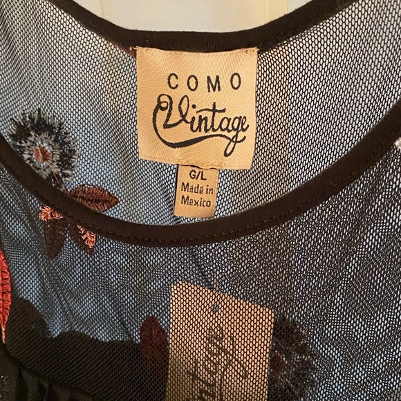 NWT Ladies L Como Vintage Top - Picture 3 of 4